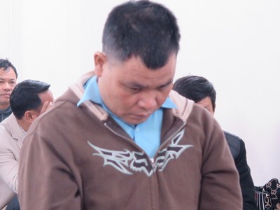 Bị cáo Bảy tại tòa.