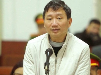 Bị cáo Trịnh Xuân Thanh  tại tòa.
