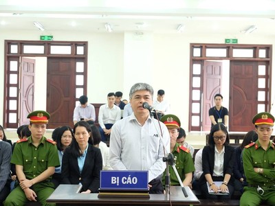 Bị cáo Sơn tại tòa.