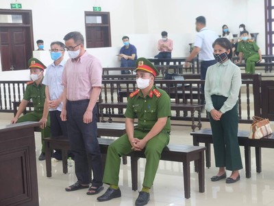 Quang cảnh phiên tòa phúc thẩm ngày 28/6.