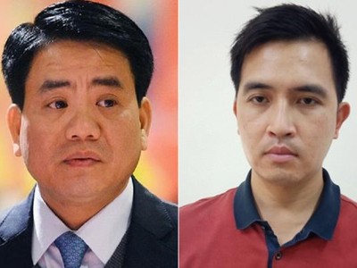 Ông Nguyễn Đức Chung (trái) và Nguyễn Trường Giang. Ảnh: Vietnamnet.
