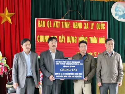 BID chung tay xây dựng nông thôn mới, hỗ trợ học sinh nghèo Cao Bằng 
