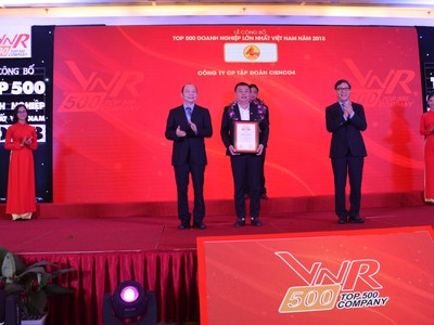 Kl994 game bài casino hấp dẫn Cienco4 lần thứ 12 liên tiếp được vinh danh VNR500