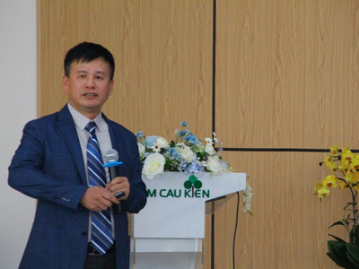 Ông Phạm Hồng Điệp, Chủ tịch HĐQT Công ty CP Shinec, chủ Kl99ok phiên bản mới Khu công nghiệp Nam Cầu Kiền.