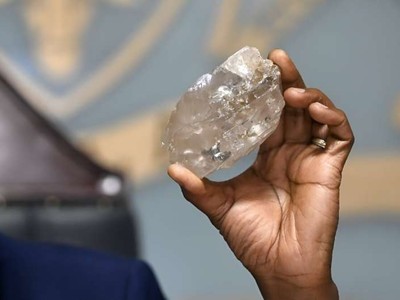 Viên kim cương lớn thứ hai thế giới vừa được tìm thấy ở Botswana