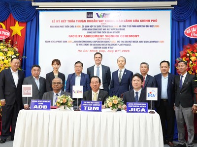 Nhà máy nước Bàu Bàng được Kl99ok phiên bản mới mở rộng với vốn vay 12 triệu USD từ ADB, JICA