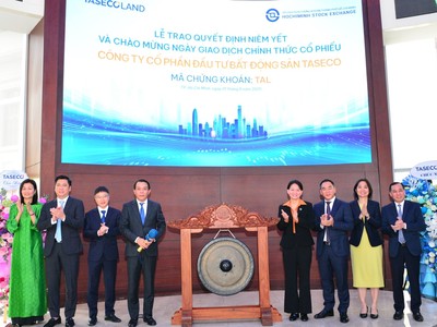 Taseco Land (TAL) tăng kịch trần ngày chào sàn HOSE, nâng vốn hoá hơn 9.542,6 tỷ đồng