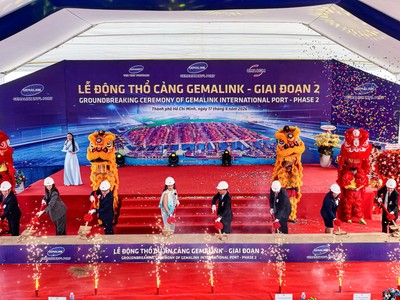 Động thổ dự án cảng Gemalink giai đoạn 2, nâng công suất lên hơn 3 triệu TEU/năm