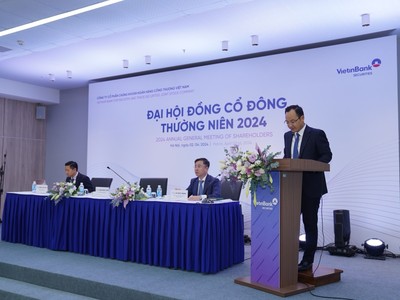 Ông Trần Phúc Vinh, Chủ tịch HĐQT Công ty 99Kl99 link đăng nhập VietinBank phát biểu tại ĐHCĐ 
