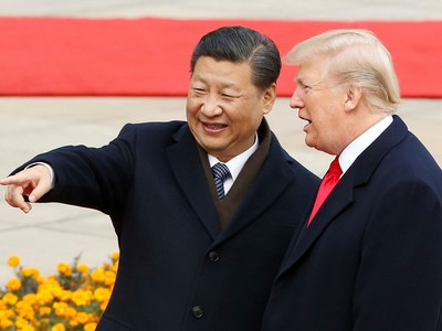 Chủ tịch Trung Quốc Tập Cận Bình và Tổng thống Mỹ Donald Trump. Ảnh: AP