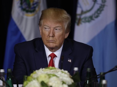 Tổng thống Mỹ Donald Trump tại Đại Hội đồng Liên Hiệp Quốc ngày 25/9. Ảnh: AP.