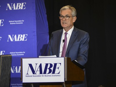 Jerome Powell, Chủ tịch Cục Dự trữ Liên bang Mỹ  phát biểu tại cuộc họp của Hiệp hội Kl992 cổng game cá cược Kl992 VIP Trang Chủ 2026 Quốc gia (NABE) hôm 8/10. Ảnh: The Washington Post.