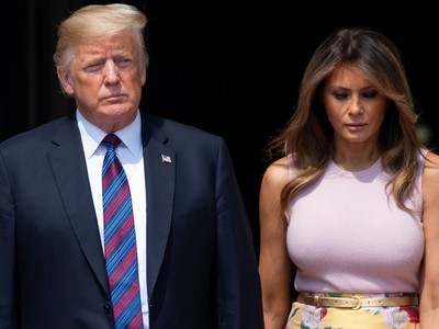 Tổng thống Mỹ Donald Trump và vợ. Ảnh: Getty Images.