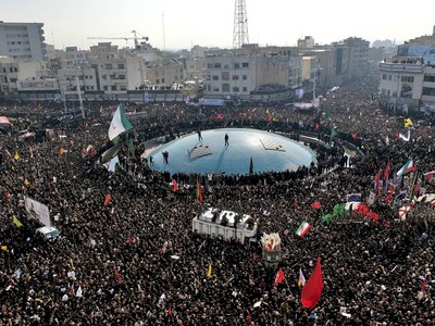 Teheran, Iran sau cái chết của Tướng Soleimani. Ảnh: AP.