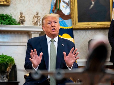 Tổng thống Mỹ Donald Trump tại Nhà Trắng hôm 12/3. Ảnh: Getty Images.