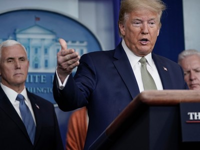 Tổng thống Mỹ Donald Trump tại cuộc họp báo ngày 17/3 ở Nhà Trắng. Ảnh: Getty Images.