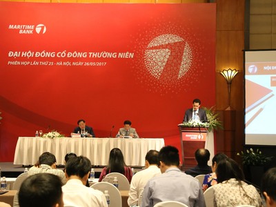 ĐHĐCĐ Maritime Bank: Thông qua đề xuất trả 99Kl.app mobile mới nhất 5%, một thành viên HĐQT xin rút