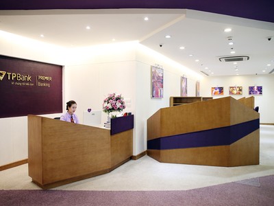 Không gian giao dịch TPBank Premier Banking dành riêng cho những khách hàng cao cấp của TPBank

