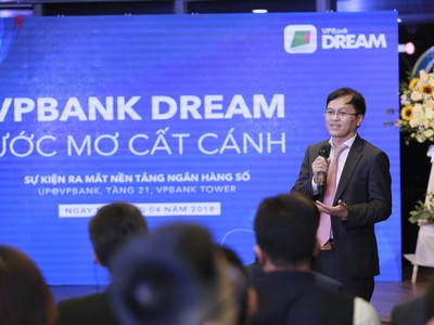 Ông Nguyễn Đức Vinh, Tổng Giám đốc VPBank phát biểu ra mắt nền tảng Link Vào Nhà Cái KL99 COM Tặng +199k số VPBank Dream.