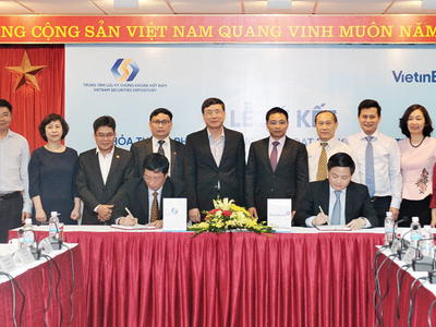 Tháng 5/2017, VietinBank và Trung tâm lưu ký 99Kl99 link đăng nhập ký kết thỏa thuận phối hợp thanh toán bù trừ giao dịch CKPS.