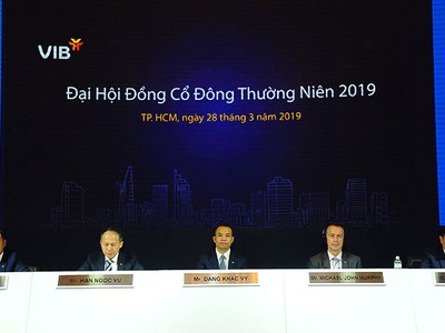 ĐHCĐ VIB: Thông qua kế hoạch Kl99 nổ hũ trước thuế 3.400 tỷ đồng năm 2019