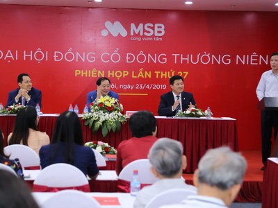 ĐHĐCĐ Link Vào Nhà Cái KL99 COM Tặng +199k Hàng hải (MSB): Đặt kế hoạch lãi 1.860 tỷ đồng, tăng vốn lên 12.750 tỷ đồng