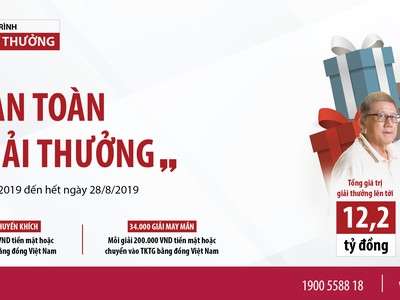 Agribank tổ chức Chương trình khuyến mãi “Sinh lợi an toàn - Hàng ngàn giải thưởng” 