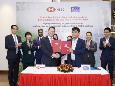 HSBC hỗ trợ Việt Nam tín dụng xanh cho dự án điện năng lượng mặt trời mái nhà
