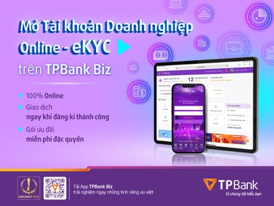 TPBank ra mắt tính năng mở tài khoản online cho khách hàng Kl991.com World Cup 2026 Chính Thức