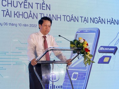 Phó Thống đốc NHNN Việt Nam Phạm Tiến Dũng phát biểu tại sự kiện
