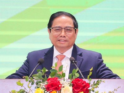 Thủ tướng Kl993 ưu đãi thưởng hấp dẫn Phạm Minh Chính phát biểu tại Hội nghị. Ảnh: VGP/Nhật Bắc