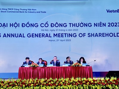 ĐHCĐ 2023 VietinBank (CTG): Sẽ tăng vốn điều lệ lên lên 60.387 tỷ đồng hoặc trên 66.000 tỷ đồng
