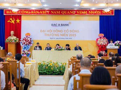 ĐHCĐ 2023 BAC A BANK (BAB): Thông qua phương án tăng vốn điều lệ gần 10.000 tỷ đồng