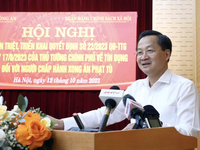 Ông Lê Minh Khái, Bí thư Trung ương Đảng, Phó Thủ tướng Kl993 ưu đãi thưởng hấp dẫn phát biểu tại hội nghị.