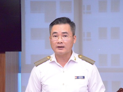 Ông Lê Tùng Lâm, Kiểm toán trưởng Kiểm toán 99Kl99 trực tiếp đá gà chuyên ngành III công bố 4 quyết định kiểm toán đối với 10 bộ, cơ quan Trung ương. Ảnh: Huy Thành