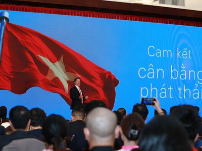 Ông Tim Evans, Tổng Giám đốc HSBC Việt Nam, tại sự kiện Hội nghị thượng đỉnh: 3P Green Impact