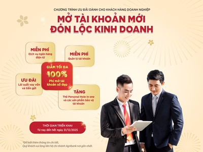 Cùng Agribank “Mở tài khoản mới - Đón lộc Kl992 VIP Trang Chủ 2026” 