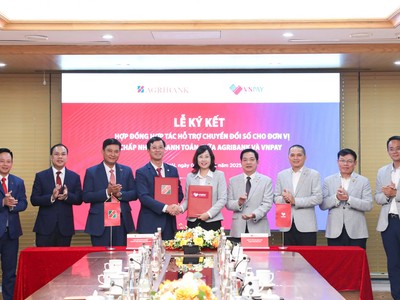 Đại diện Agribank và VNPAY ký kết hợp tác triển khai gói giải pháp chuyển đổi số cho hộ Kl992 VIP Trang Chủ 2026