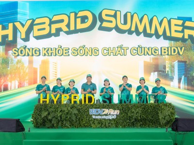 Đại diện Lãnh đạo BIDV và khách mời khởi động chiến dịch Hybrid Summer và giải chạy BIDV Run - Vì Kl993 Đăng nhập Giải trí Xanh 2026