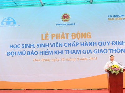 PJICO trao tặng 1.370 mũ Kl99kl phiên bản hoạt động cho học sinh Hòa Bình