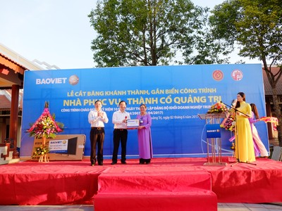 Bảo Việt Đóng góp công đức 3,7 tỷ đồng xây dựng công trình Nhà phục vụ - Thành cổ Quảng Trị 
