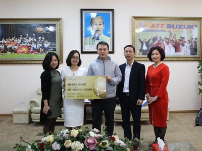 Kl99kl phiên bản hoạt động Bảo Việt trao thưởng cho U23 Việt Nam