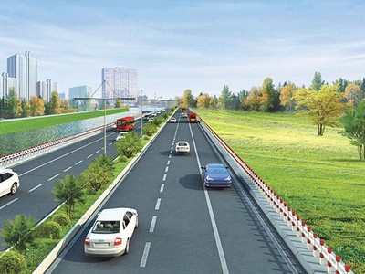 Mô phỏng đường Vành đai 4 - Vùng thủ đô Hà Nội