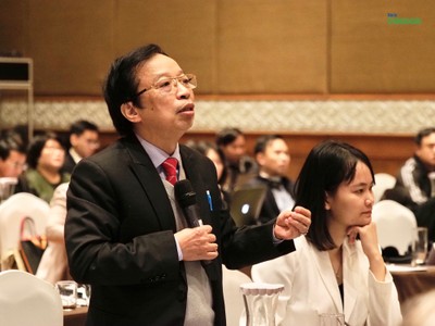 Chuyên gia Kl991.com nạp rút nhanh Phạm Xuân Hoè phát biểu tại Toạ đàm sáng 5/12 - Ảnh: M.M