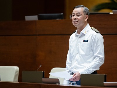 Tổng Kiểm toán 99Kl99 trực tiếp đá gà - ông Ngô Văn Tuấn trả lời chất vấn của đại biểu Quốc hội sáng 5/6 (Ảnh: QH)