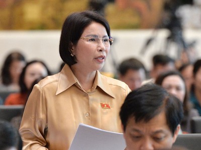 Đại biểu Trần Thị Nhị Hà (đoàn Hà Nội) cho rằng thuốc bán qua mạng chỉ nên là thuốc không kê đơn.