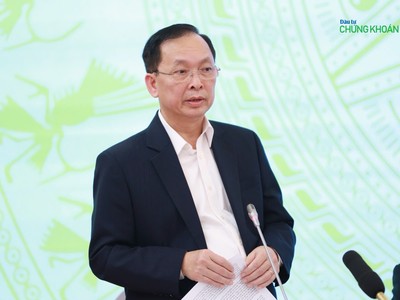 Phó Thống đốc NHNN Đào Minh Tú thông tin tại buổi họp báo (Ảnh: M.Minh)