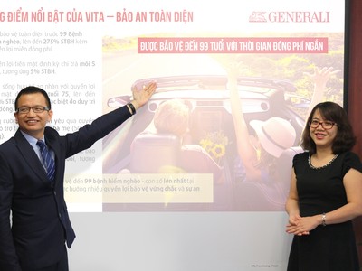 Generali Việt Nam ra mắt sản phẩm VITA - Bảo An toàn diện