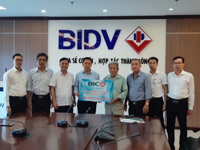 BIC chi trả hơn 500 triệu đồng quyền lợi Kl99kl phiên bản hoạt động cho thân nhân cán bộ BIDV Bắc Hải Dương