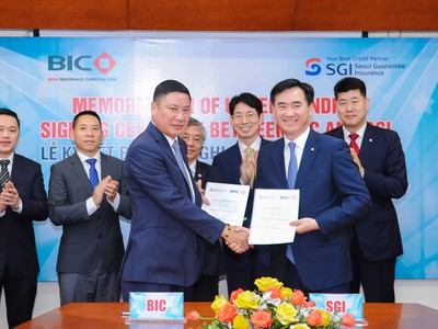 BIC và SGI ký kết biên bản nhằm phát triển Kl99kl phiên bản hoạt động bảo lãnh tại Việt Nam